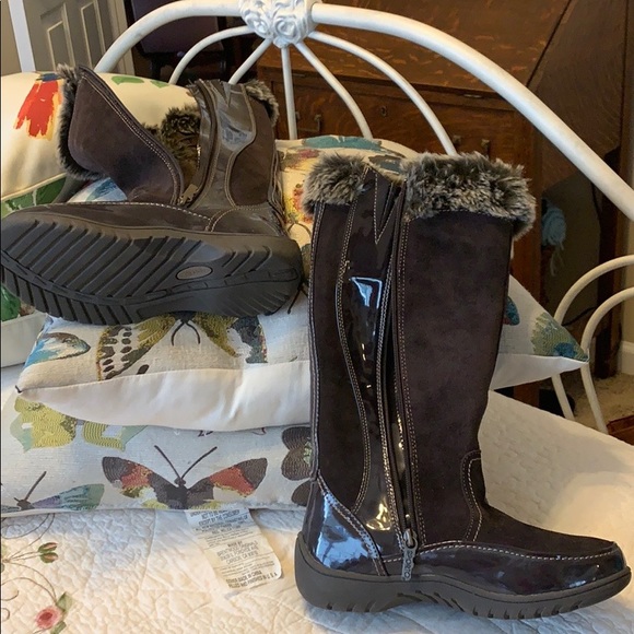 BOOTS SPARTA FUR TRIMMED BROWN LEATHER 🥾 - Picture 2 of 5